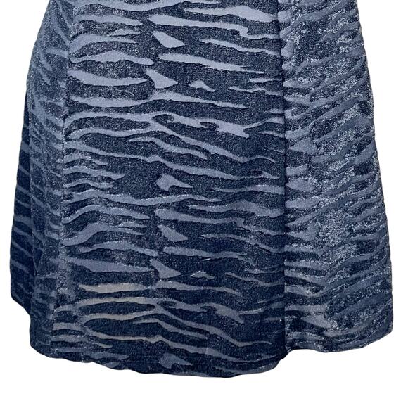 Miscreants Black Velvet Burnout Strapless Mini Dress & Matching Gloves UK14 NWT - Picture 3 of 14